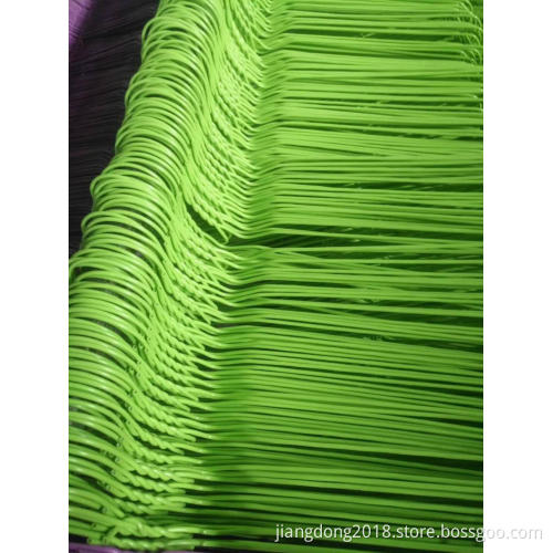 Plastic Coated Wire Hanger Green